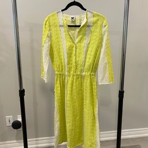 Missoni Yellow Neon and White Dress